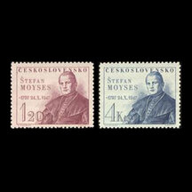 Series of Stamps Czechoslovakia 1947 - Štefan Moyses