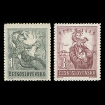 Series of Stamps Czechoslovakia 1949 - For Children