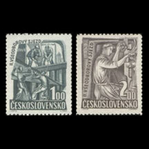 Series of Stamps CSR 1949 - All-Union Congress