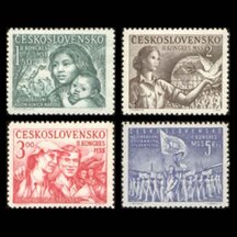 Series of Stamps CSR 1950 - Student Congress