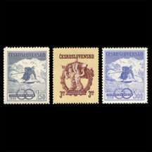 Series of Stamps Czechoslovakia 1950 - Tatra Cup