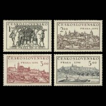 Series of Stamps Czechoslovakia 1950 - Exhibition PRAGUE
