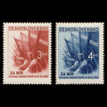 Series of Stamps Czechoslovakia 1952 - Congress for Peace