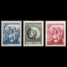 Series of Stamps Czechoslovakia 1952 - World Youth Week