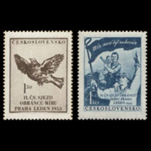 Series of Stamps Czechoslovakia 1953 - Czechoslovak Congress of Peace Defenders