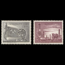 Series of Stamps Czechoslovakia 1953 - Miners' Day