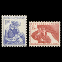 Series of Stamps Czechoslovakia 1953 - International Women's Day