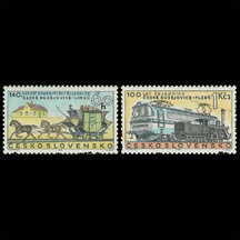Series of Stamps Czechoslovakia 1968 - Railways