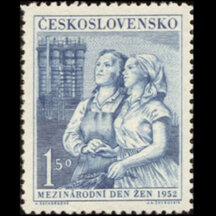 Stamp Czechoslovakia 1952 - International Women's Day