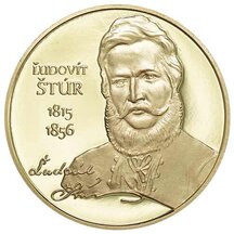Medal proof - Štúrovci - Ľudovít Štúr (Ms)