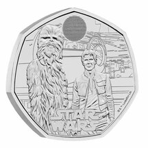 PM 50 Pence United Kingdom 2024 - Han Solo and Chewbacca