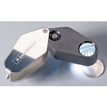 Magnifying glass with LED light