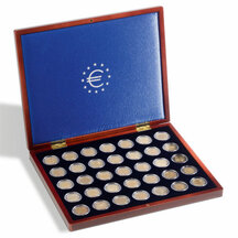 Wooden box for 35 pcs of 2 EURO coins